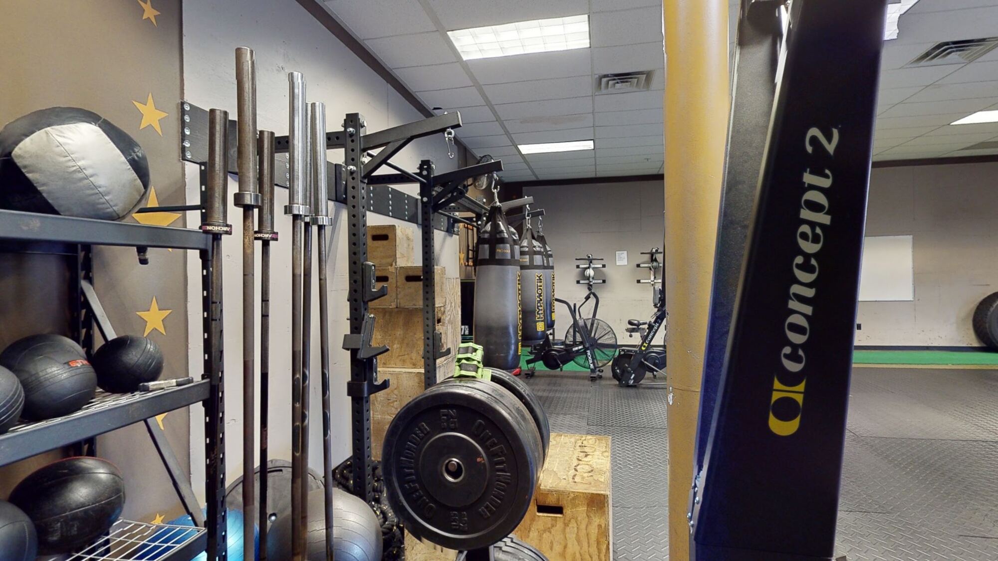Kettlebells, medicine balls and Olympic bars